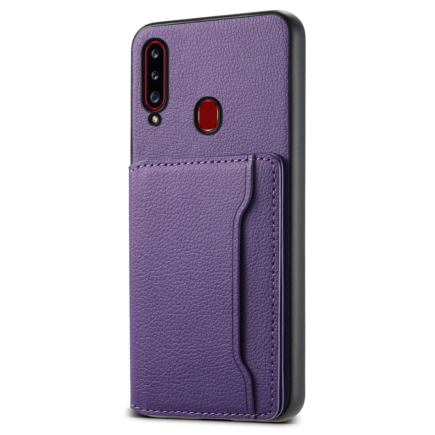 For Samsung Galaxy A20s Phone Case Card Slots Kickstand Phone Cover Calf Texture For Samsung Galaxy A20s Phone Case Card Slots Kickstand Phone Cover Calf Texture